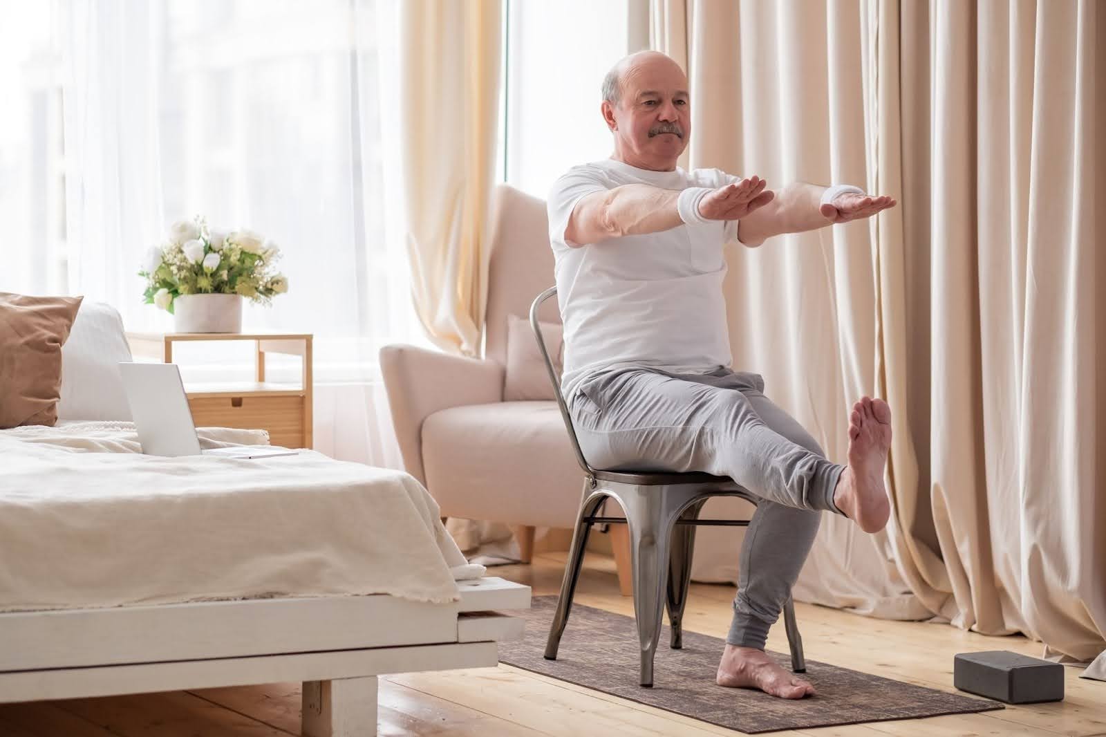 Senior chair stretch