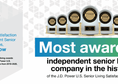Sedgebrook’s Management Company stays on top as J.D. Power’s most-awarded senior living provider in the annual Senior Living Satisfaction Study